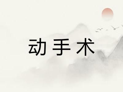 动手术