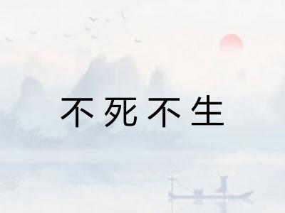 不死不生