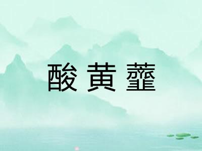 酸黄虀