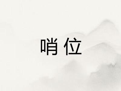 哨位