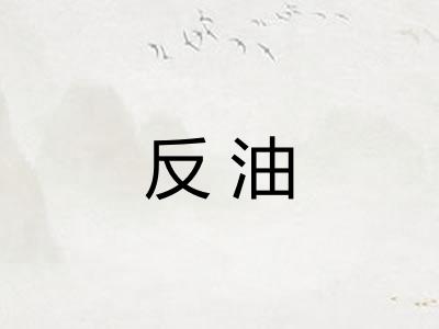 反油