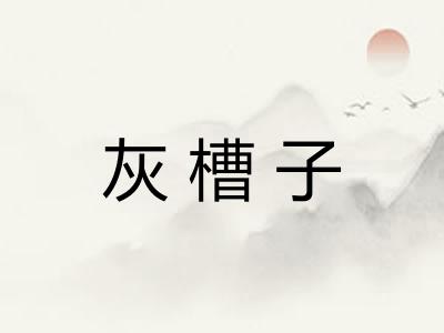 灰槽子