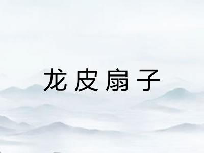 龙皮扇子