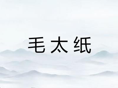 毛太纸