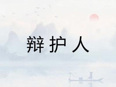 辩护人