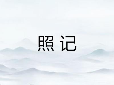 照记