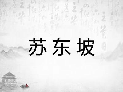 苏东坡