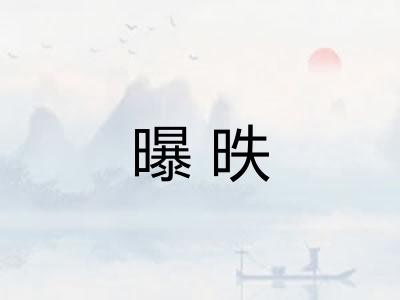 曝昳