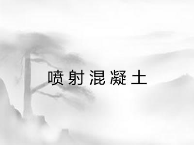 喷射混凝土