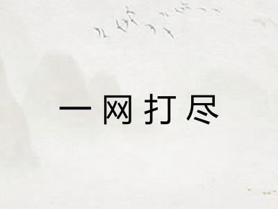 一网打尽