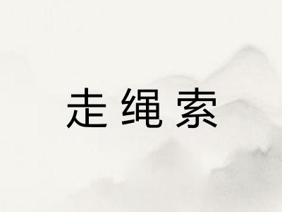 走绳索