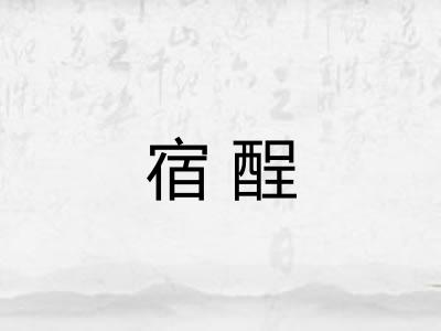 宿酲