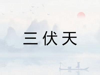 三伏天