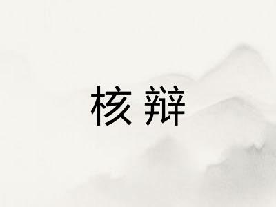 核辩