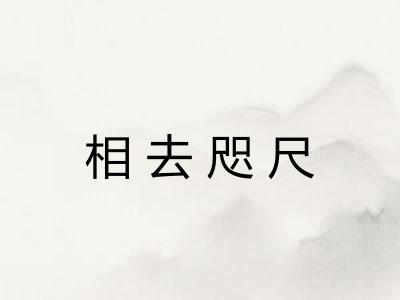相去咫尺