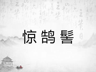 惊鹄髻