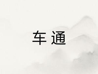 车通
