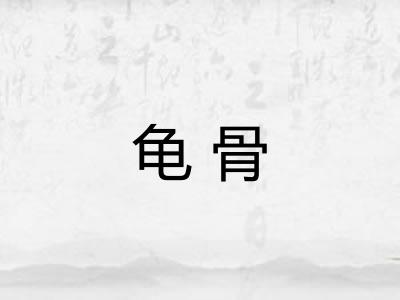 龟骨