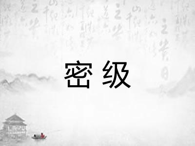 密级