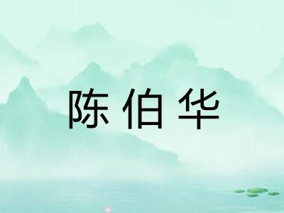 陈伯华