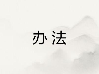 办法