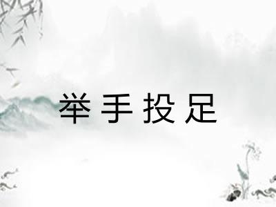 举手投足