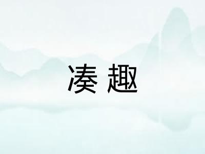 凑趣
