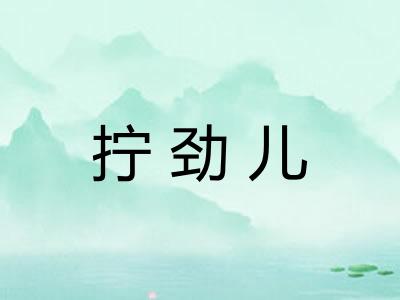 拧劲儿