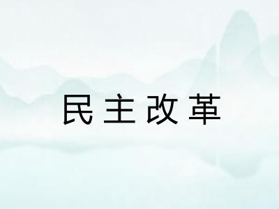 民主改革