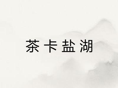 茶卡盐湖
