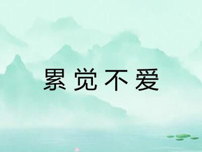 累觉不爱