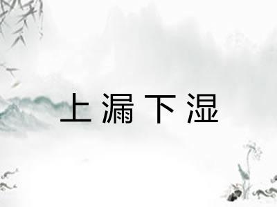 上漏下湿
