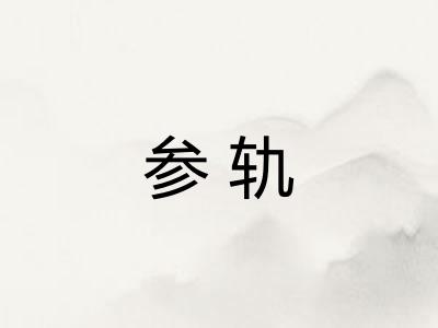 参轨