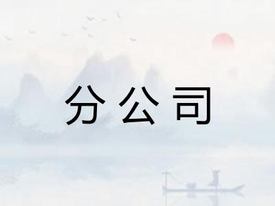 分公司
