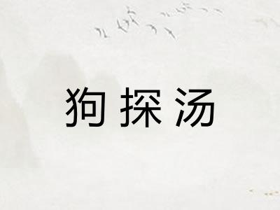 狗探汤