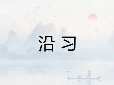 沿习