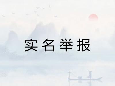 实名举报