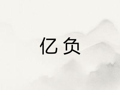 亿负