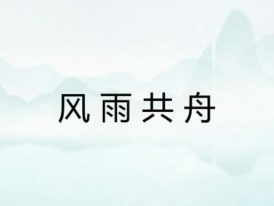 风雨共舟