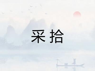 采拾