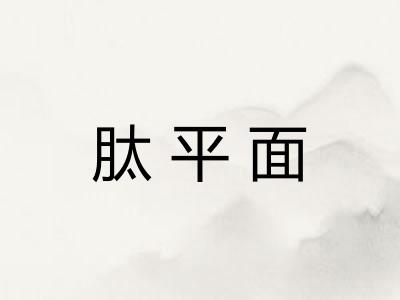 肽平面