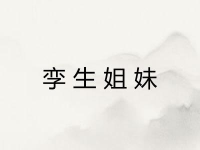 孪生姐妹