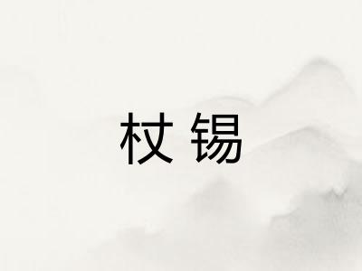 杖锡
