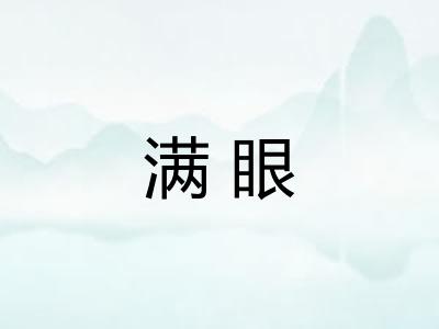 满眼