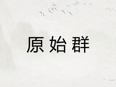 原始群