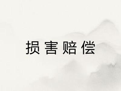 损害赔偿