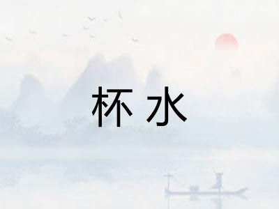 杯水