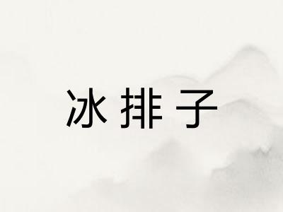 冰排子