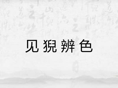 见猊辨色