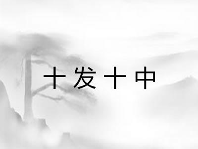 十发十中